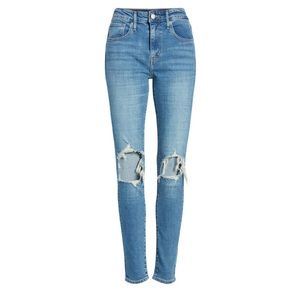 Levi’s 721 ripped high waist skinny jeans